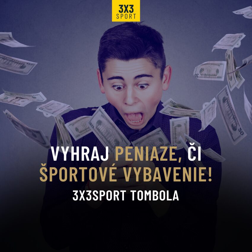 Vyhraj peniaze alebo športové vybavenie v 3x3sport Tombole!